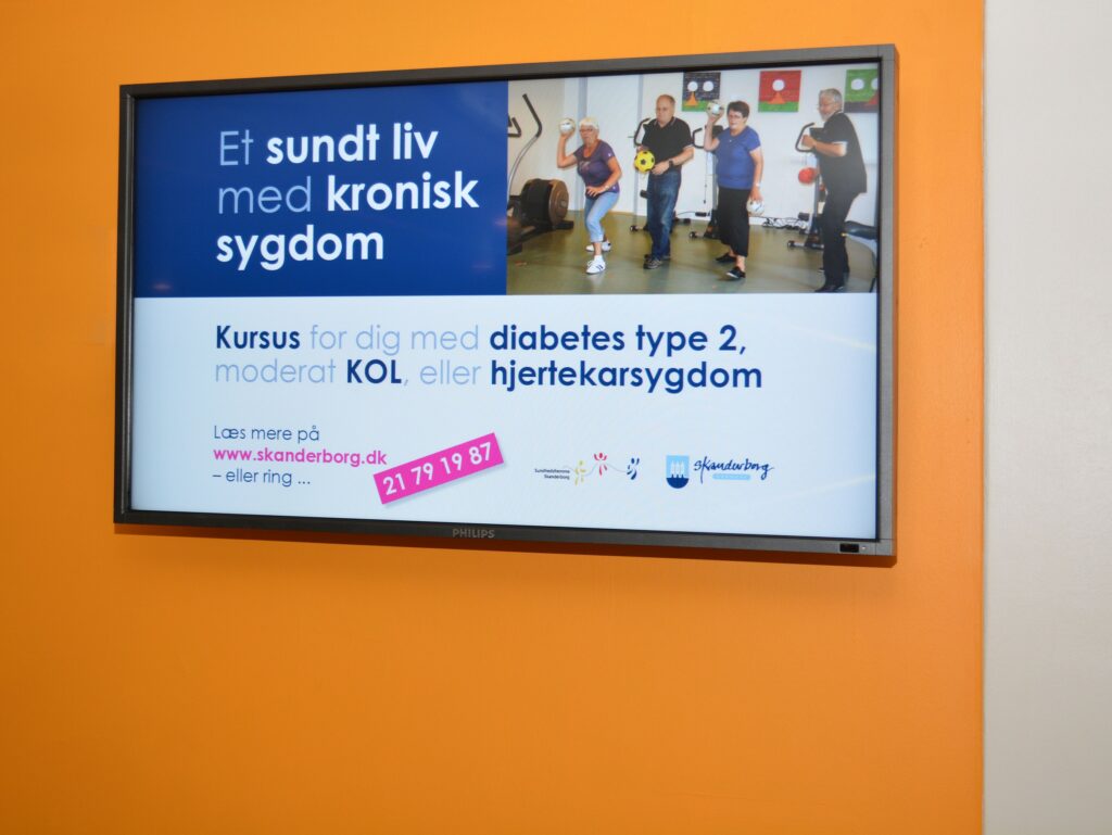 Infoskærm Sundhedshus Sygehus